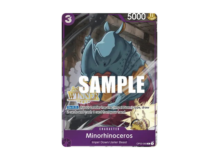 Minorhinoceros C [OP03-069] [EN] (Promotional Card "Online Regional 2023 Champion Card Set Vol.2")