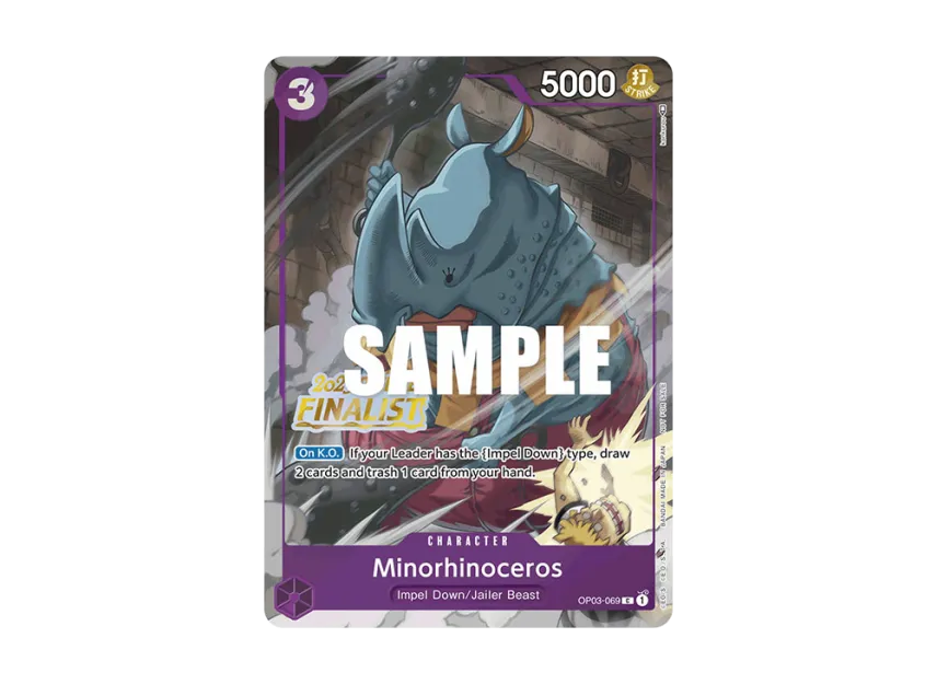 Minorhinoceros C [OP03-069] [EN] (Promotional Card "Offline Regional 2023 Finalist Card Set Vol. 2")