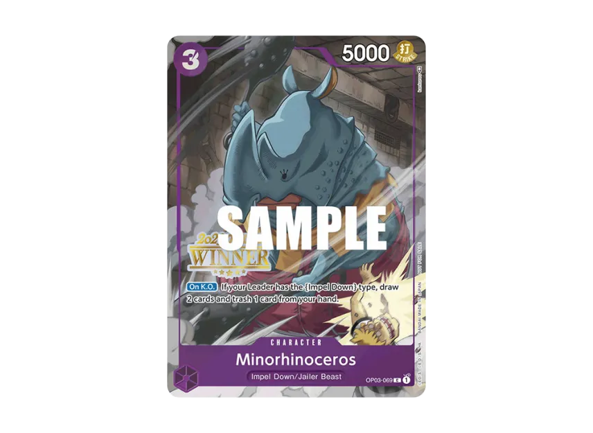 Minorhinoceros C [OP03-069] [EN] (Promotional Card "Offline Regional 2023 Champion Card Set Vol. 2")
