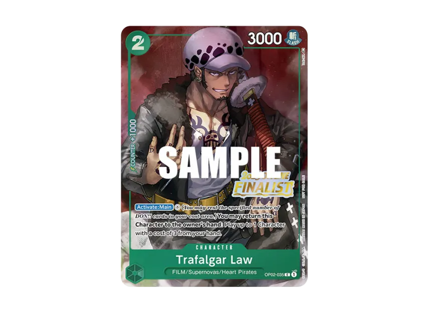 Trafalgar Law C [OP02-035] [EN] (Promotional Card "Offline Regional 2023 Finalist Card Set")