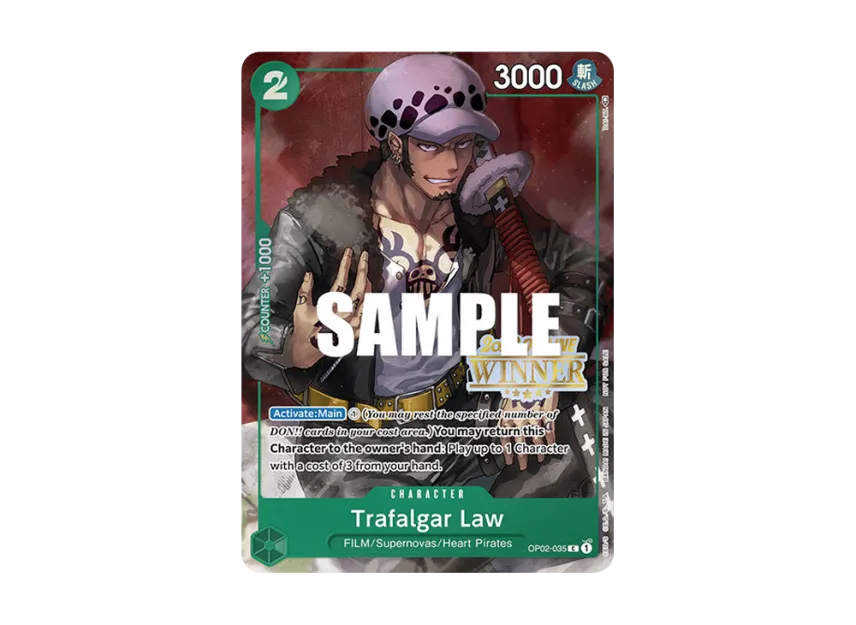 Trafalgar Law C [OP02-035] [EN] (Promotional Card "Offline Regional 2023 Champion Card Set")