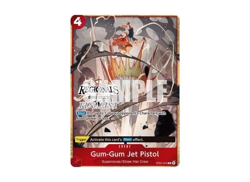Gum-Gum Jet Pistol C [ST01-015] [EN] (Promotional Card "Offline Regional Finalist Card Set 2024 Vol.1")