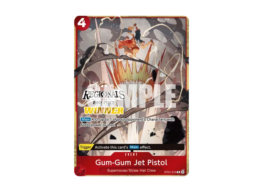 Gum-Gum Jet Pistol C [ST01-015] [EN] (Promotional Card "Online Regional Champion Card Set 2024 Vol.1")