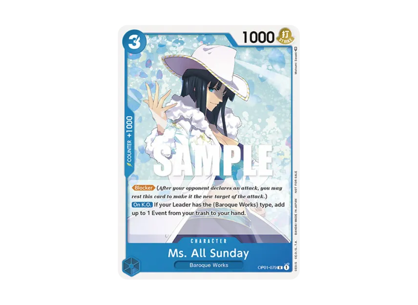 Ms. All Sunday R [OP01-079] [EN] (Promotional Card "Promotion Pack 2023")