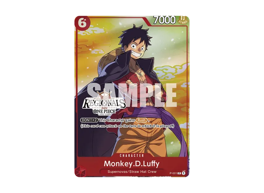 Monkey.D.Luffy P [P-001] [EN] (Promotional Card "Online Regional Participations Pack 2024 Vol.2")