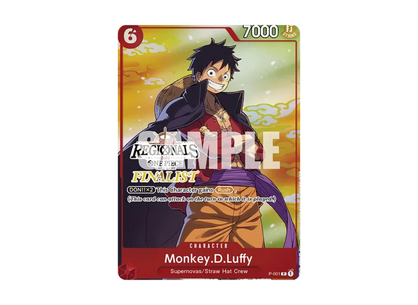 Monkey.D.Luffy P [P-001] [EN] (Promotional Card "Online Regional Finalist Card Set 2024 Vol.2")