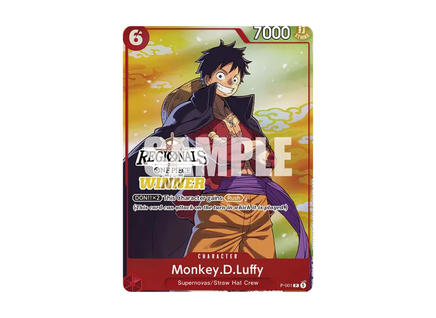 Monkey.D.Luffy P [P-001] [EN] (Promotional Card "Online Regional Champion Card Set 2024 Vol.2")