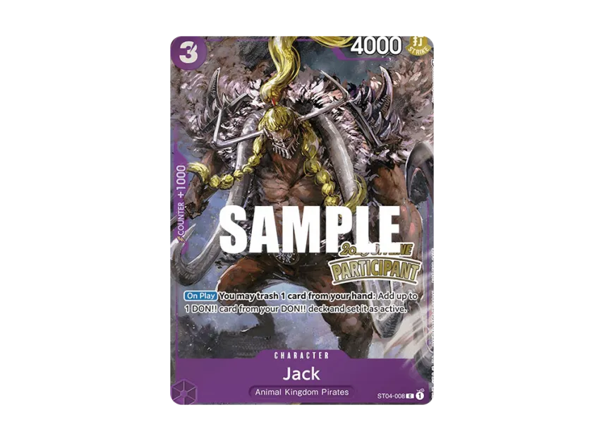 Jack C [ST04-008] [EN] (Promotional Card "Offline Regional Participation Pack Vol.1")