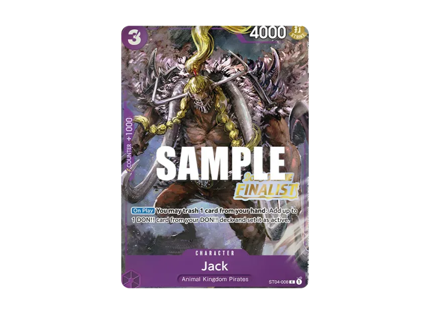 Jack C [ST04-008] [EN] (Promotional Card "Online Regional 2023 Finalist Card Set")