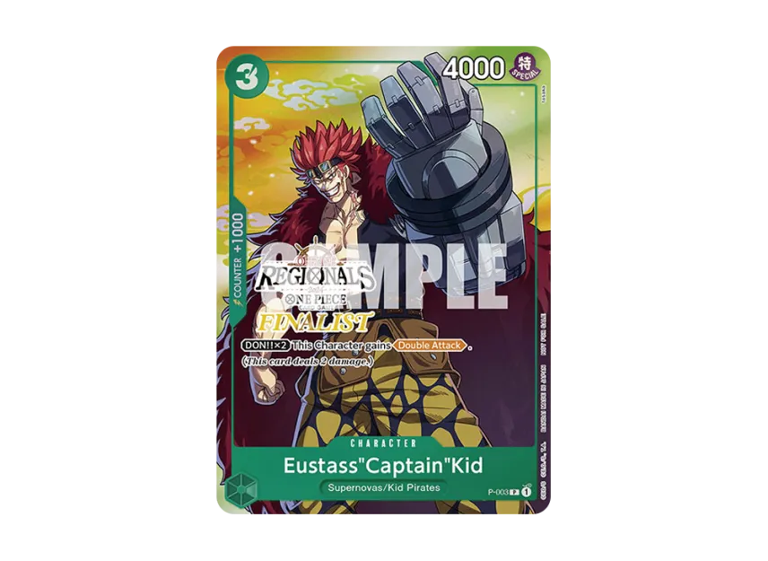 Eustass"Captain"Kid P [P-003] [EN] (Promotional Card "Offline Regional Finalist Card Set 2024 Vol.2")