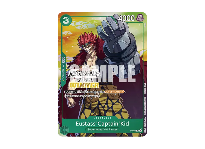Eustass"Captain"Kid P [P-003] [EN] (Promotional Card "Offline Regional Champion Card Set 2024 Vol.2")