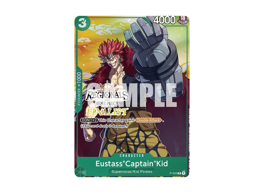 Eustass"Captain"Kid P [P-003] [EN] (Promotional Card "Online Regional Finalist Card Set 2024 Vol.2")