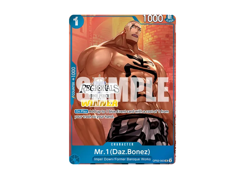 Mr.1(Daz.Bonez) UC [OP02-063] [EN] (Promotional Card "Online Regional Champion Card Set 2024 Vol.3")
