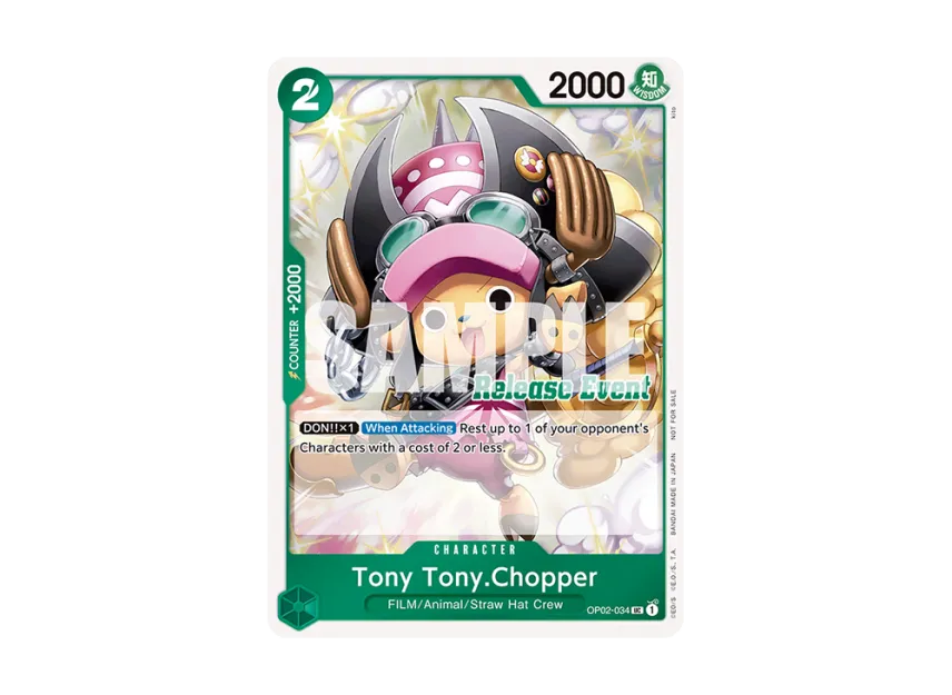 Tony Tony.Chopper UC [OP02-034] [EN] (Promotional Card "ST-15~ST-20 Release Event Winner Pack")