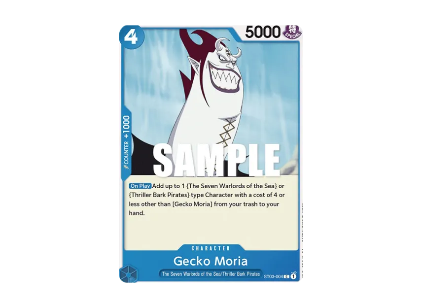 Gecko Moria C [ST03-004] [EN] (Start Deck "The Seven Warlords of the Sea")