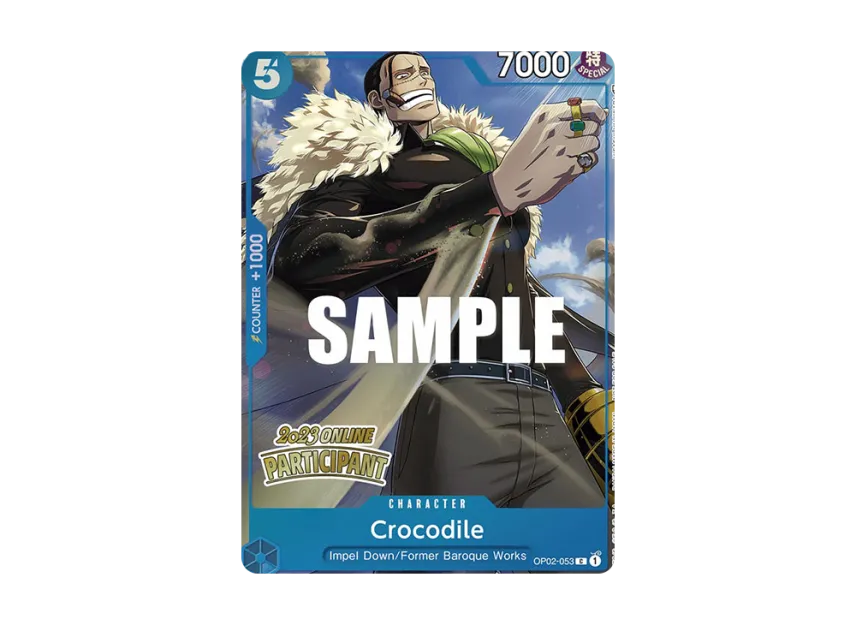 Crocodile C [OP02-053] [EN] (Promotional Card "Online Regional Participation Pack Vol.2")