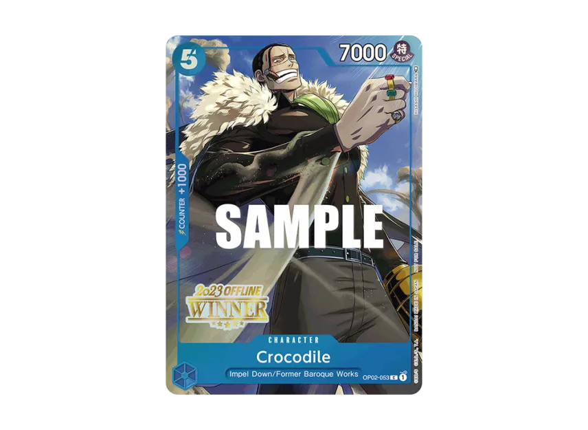 Crocodile C [OP02-053] [EN] (Promotional Card "Offline Regional 2023 Champion Card Set Vol. 2")