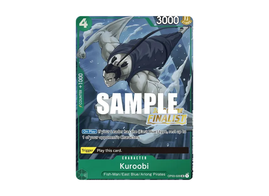 Kuroobi UC [OP03-026] [EN] (Promotional Card "Online Regional 2023 Finalist Card Set Vol.2")