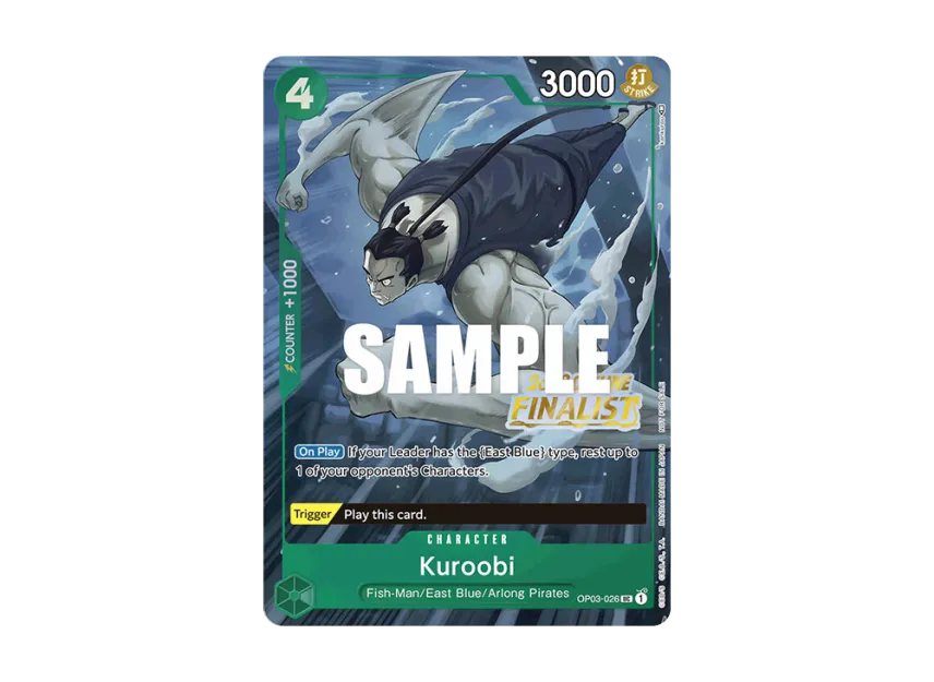 Kuroobi UC [OP03-026] [EN] (Promotional Card "Offline Regional 2023 Finalist Card Set Vol. 2")