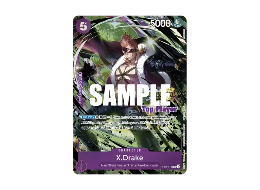 X.Drake R [OP01-114] [EN] (Promotional Card "Championship 2023 Top Players Pack")