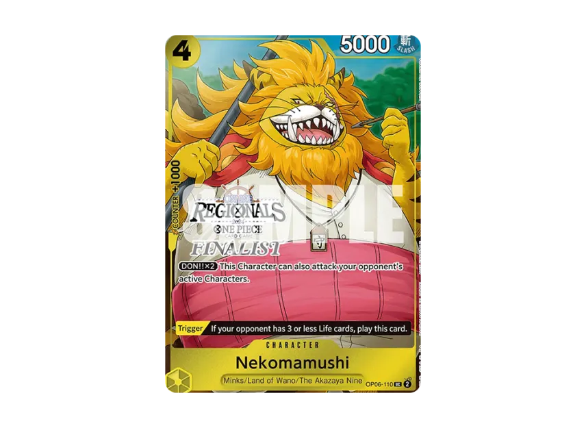 Nekomamushi UC [OP06-110] [EN] (Promotional Card "Online Regional Finalist Card Set 2024 Vol.3")