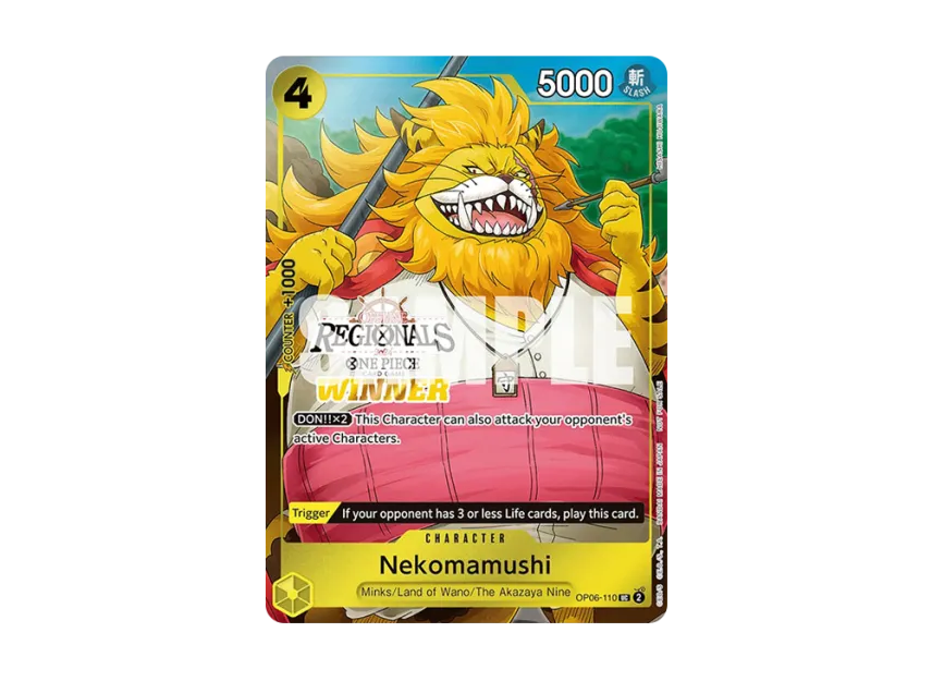 Nekomamushi UC [OP06-110] [EN] (Promotional Card "Offline Regional Champion Card Set 2024 Vol.3")