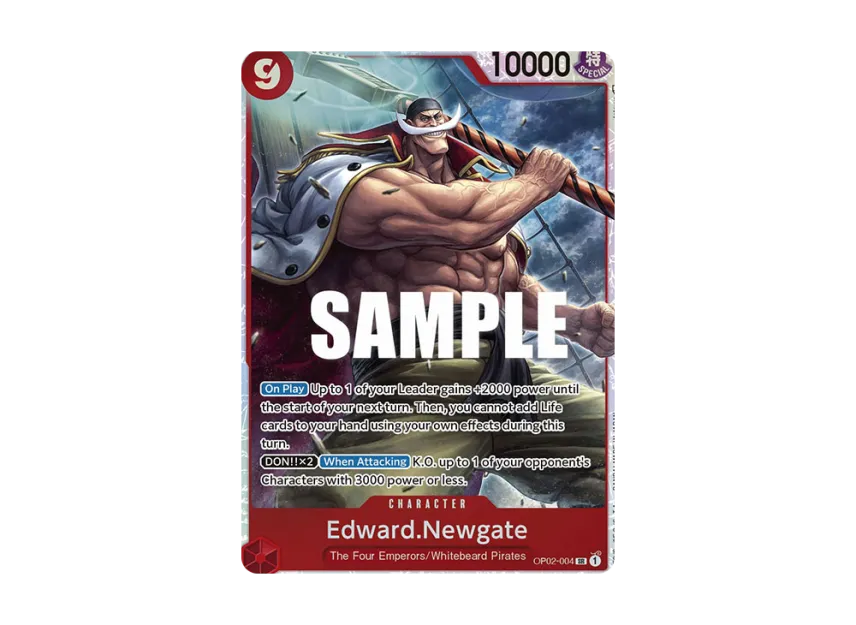Edward.Newgate SR [OP02-004] [EN] (Booster Pack "Paramount War")
