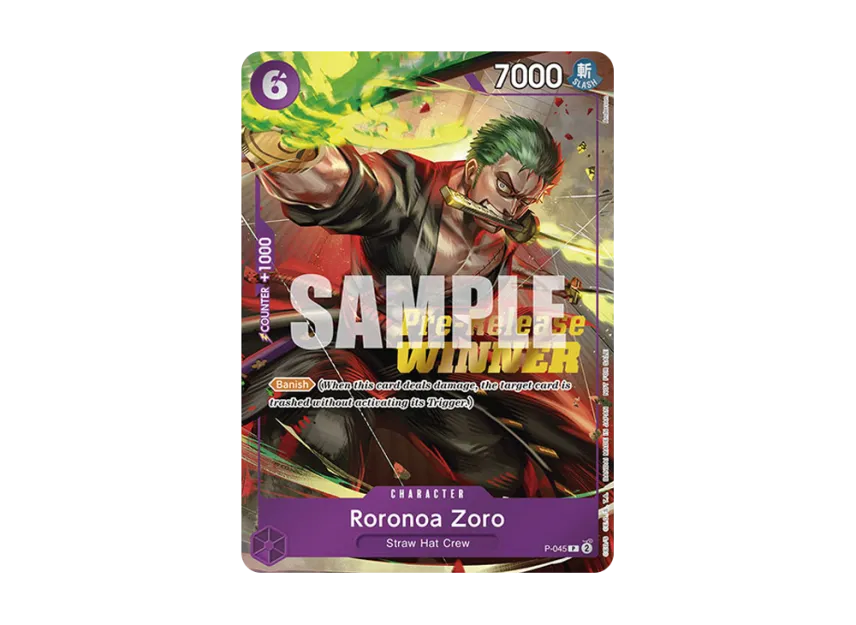 Roronoa Zoro P [P-045] [EN] (Promotional Card "OP-06 Pre-Release Tournament")