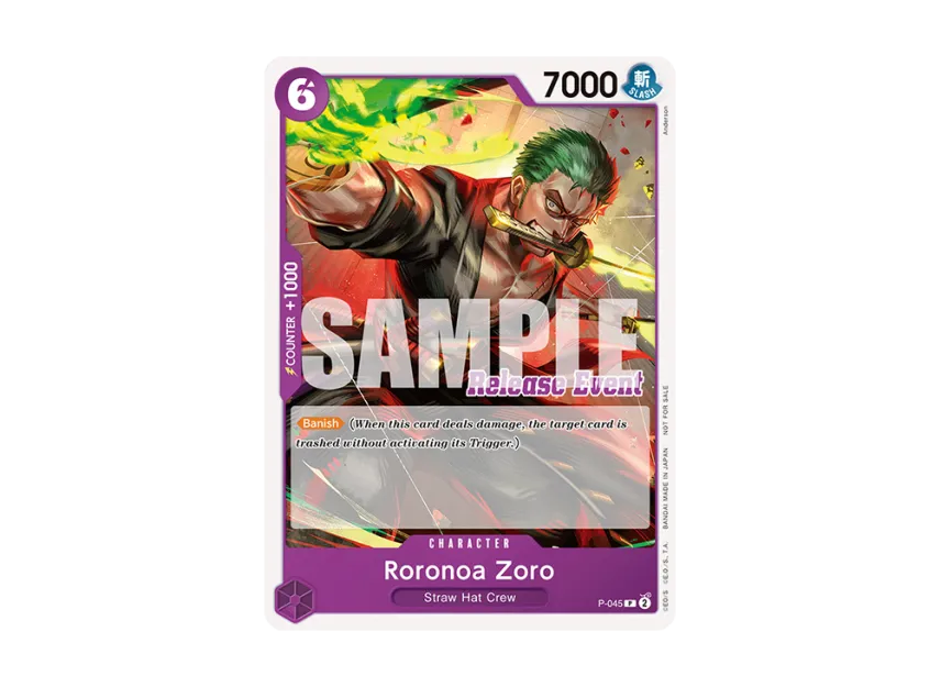 Roronoa Zoro P [P-045] [EN] (Promotional Card "ST-15~ST-20 Release Event Pack")