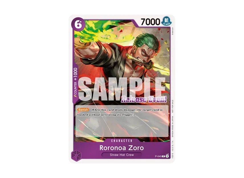 Roronoa Zoro P [P-045] [EN] (Promotional Card "ST-15~ST-20 Release Event Winner Pack")