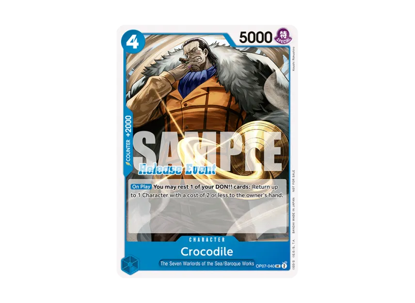 Crocodile UC [OP07-040] [EN] (Promotional Card "ST-15~ST-20 Release Event Pack")