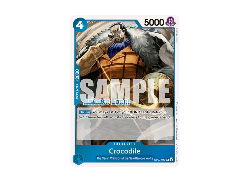 Crocodile UC [OP07-040] [EN] (Promotional Card "ST-15~ST-20 Release Event Winner Pack")