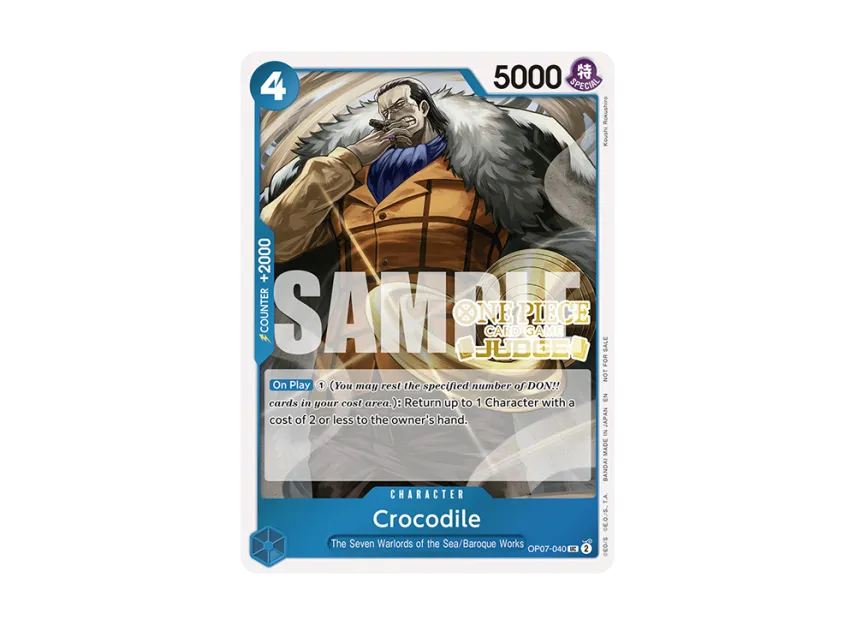 Crocodile UC [OP07-040] [EN] (Promotional Card "Judge Pack Vol.6")