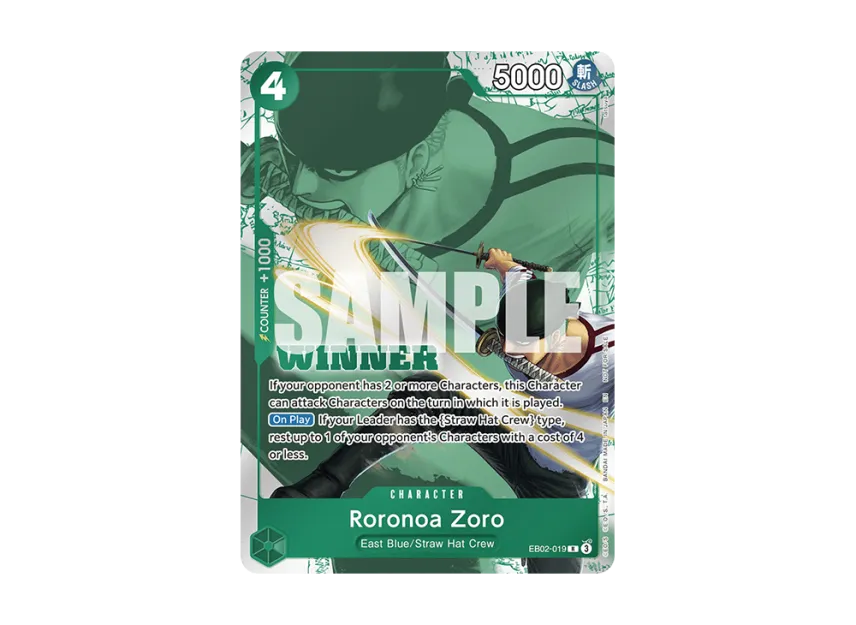 Roronoa Zoro R [EB02-019] [EN] (Promotional Card "Winner Pack 2025 Vol.3")