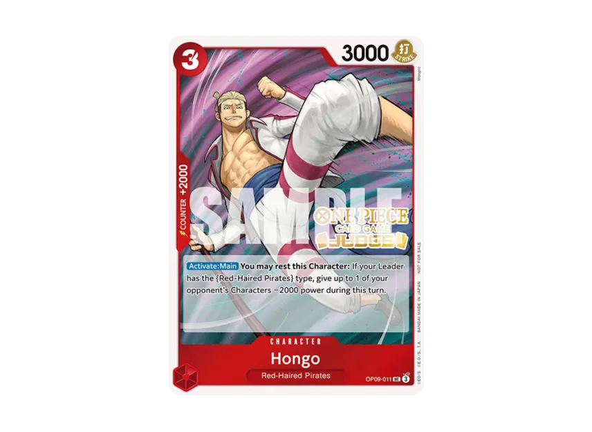 Hongo UC [OP09-011] [EN] (Promotional Card "Judge Pack Vol.5")