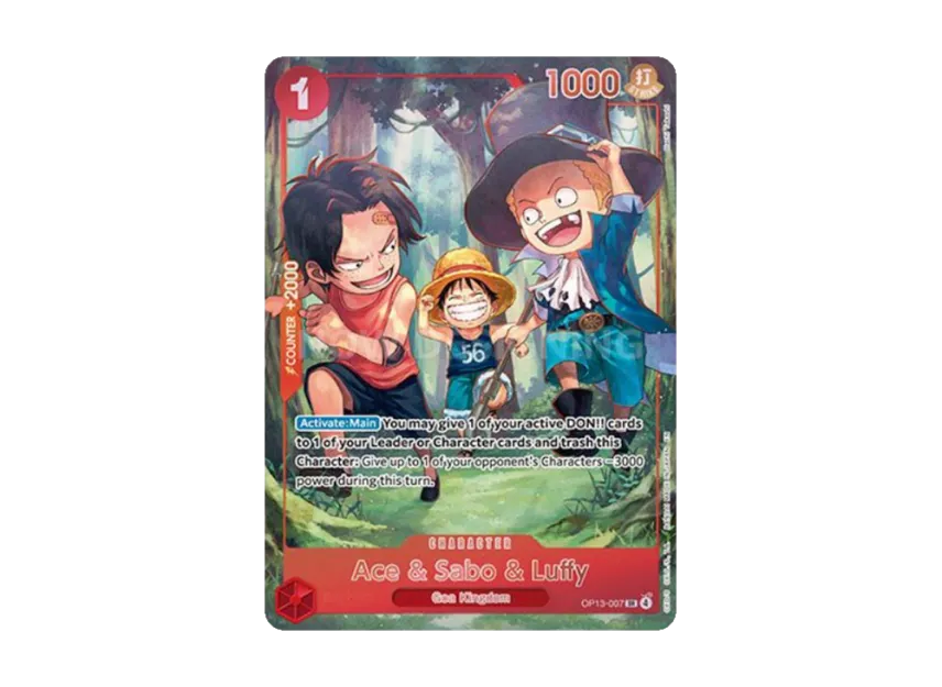Ace & Sabo & Luffy SR [OP13-007] [EN] (ANNIVERSARY SET "English Version 3rd Anniversary Set")