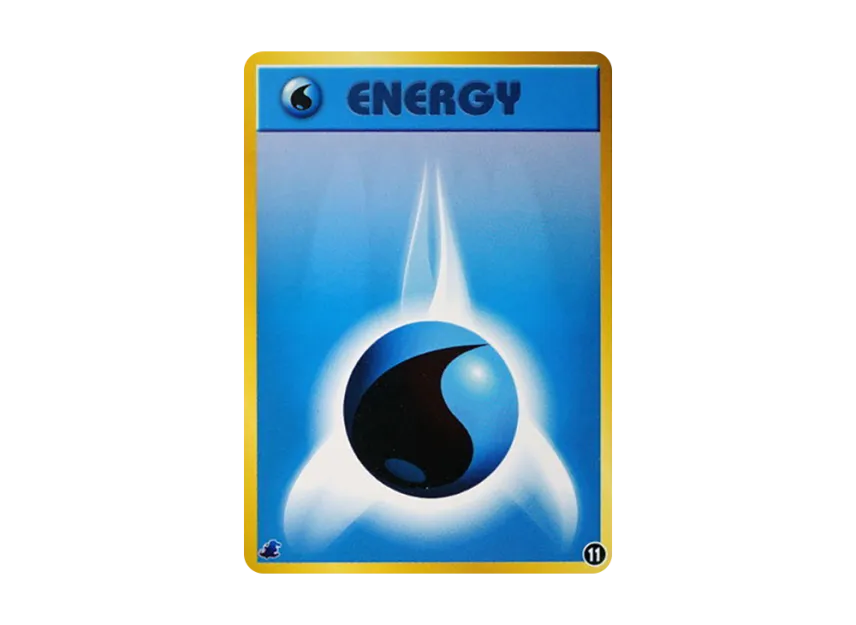Water Energy : Old Back [NEO] (Pokemon Card neo "Intro Pack neo")