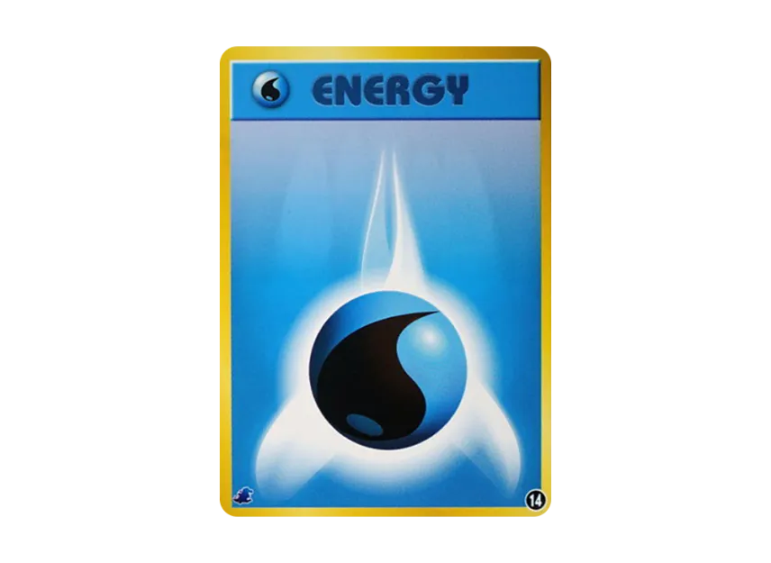 Water Energy : Old Back [NEO] (Pokemon Card neo "Intro Pack neo")