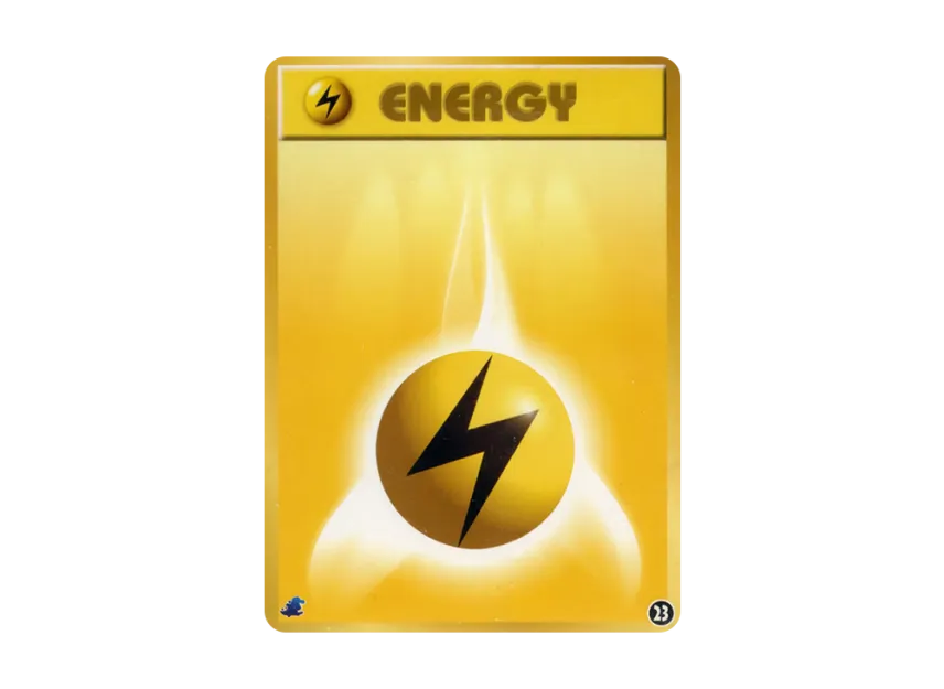 Lightning Energy : Old Back [NEO] (Pokemon Card neo "Intro Pack neo")