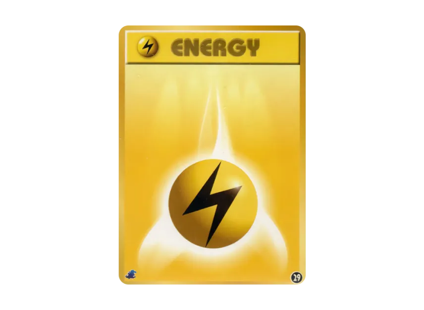 Lightning Energy : Old Back [NEO] (Pokemon Card neo "Intro Pack neo")