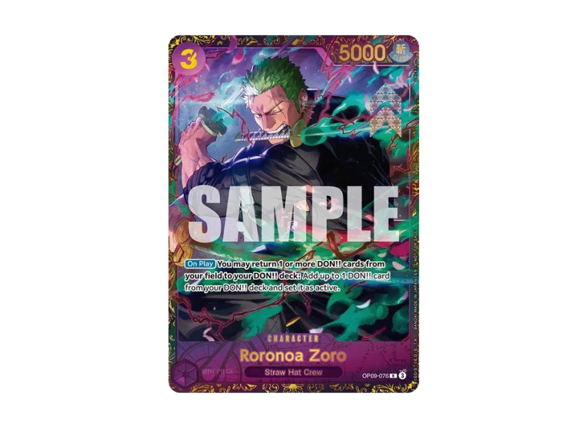 Roronoa Zoro R [OP09-076] [EN] (Promotional Card "Championship 25-26 Offline Regionals Season 1 Top 16")