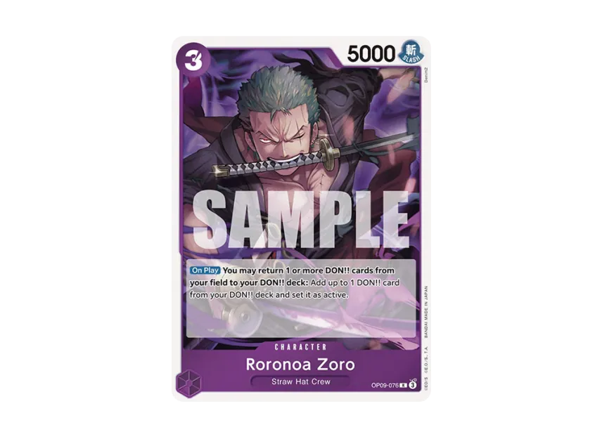 Roronoa Zoro R [OP09-076] [EN] (Booster Pack "Emperors in the New World")