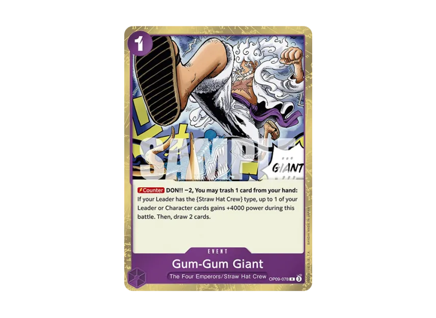 Gum-Gum Giant R [OP09-078] [EN] (Booster Pack "Emperors in the New World")