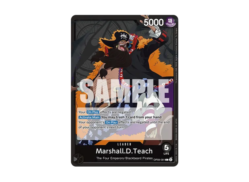 Marshall.D.Teach L [OP09-081] [EN] (Booster Pack "Emperors in the New World")