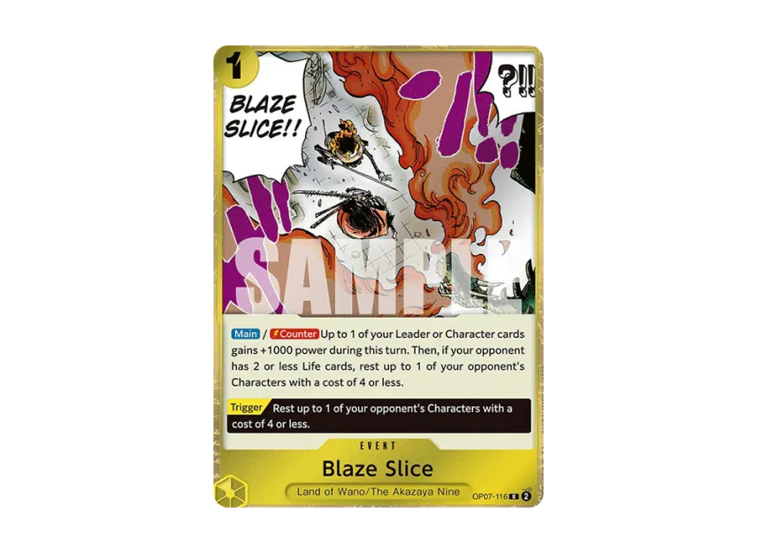 Blaze Slice R [OP07-116] [EN] (Booster Pack "500 Years In The Future")