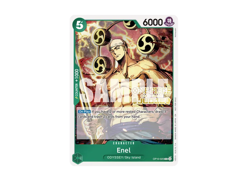 Enel R [OP10-025] [EN] (Promotional Card "Judge Pack Vol.6")