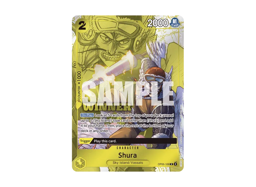 Shura R [OP05-106] [EN] (Promotional Card "Tournament Pack Vol.7 -Winner-")