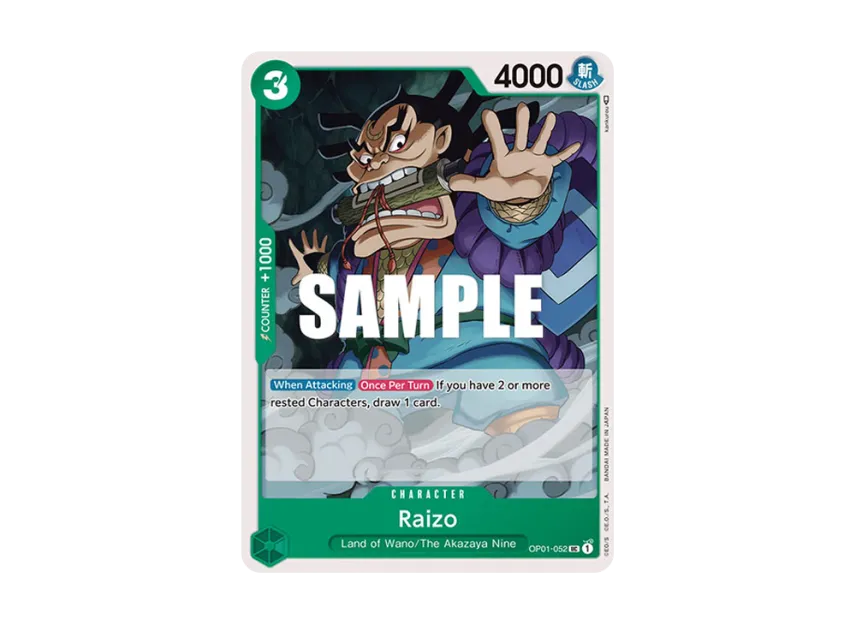 Raizo UC [OP01-052] [EN] (Booster Pack "ROMANCE DAWN")