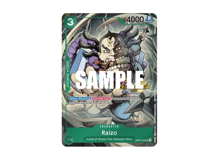 Raizo UC [OP01-052] [EN] (Promotional Card "Championship 2023 Event Pack")
