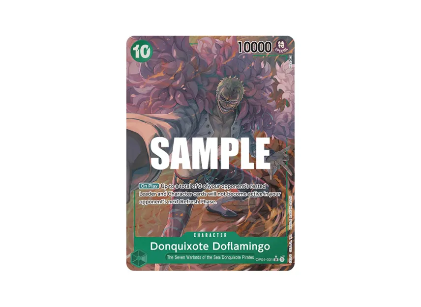 Donquixote Doflamingo SR-P [OP04-031] [EN] (Booster Pack "Kingdoms Of Intrigue")
